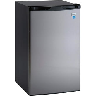 7.3 cu. ft. Small Apartment Fridge with Top Freezer - Stainless