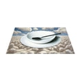thumbnail image 3 of Sheeps Sky Clouds 12×18 inch Placemats Heat Resistant Washable Foldable Rectangular Placemats Set Decoration Indoor Outdoor for Kitchen Dining Table 4PCs, 3 of 8