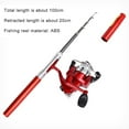 thumbnail image 5 of Fishing Pole Combo Set,Telescopic Fishing Rod Spinning Reel Combo Kit,Pocket Collapsible Fishing Rod Reel Combo Mini Pen Fishing Pole Kit,Sea Saltwater Freshwater Kit Fishing Rod Reel Combos, 5 of 10