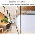 thumbnail image 4 of Privacy Window Film Frosted Non-Adhesive Glass Sticker Removable Vinyl Static Cling Heat Control Stained Glass Film for Home,Office,Bathroom,Bedroom,Living Room,Matte White, 17.7 x 78.7 inches, 4 of 8