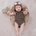 thumbnail image 1 of Jinsinto Baby Girl pilot Set Newborn Photography Props Baby brown, 1 of 4