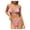 Pink-29, variant on Lopeceal Adjustable Strap Triangle Bikini Thong Sets for Women Tie Back Bathing Suits Sparkle Swimsuit 2 Piece
