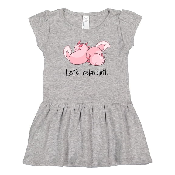 Inktastic Let's Relaxolotl with Sleeping Axolotls Girls Toddler Dress