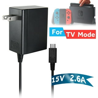 PEGLY OEM AC Adapter and HDMI Cable Compatible with Nintendo Switch and  Switch OLED 5V-1.5A 15V 2.6A