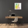 thumbnail image 3 of Kimberly, Allen 12x12 White Modern Wood Framed Museum Art Print Titled - Pineapple Bright 1, 3 of 4