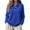 Blue-B260923, variant on Polo Shirts for Women Button Collared Solid Womens Long Sleeve T Shirts Soft Warm Fall Lightweight Work Womens Golf Shirts