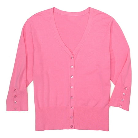 Women's Plus Soft Cotton Cardigan Sweater