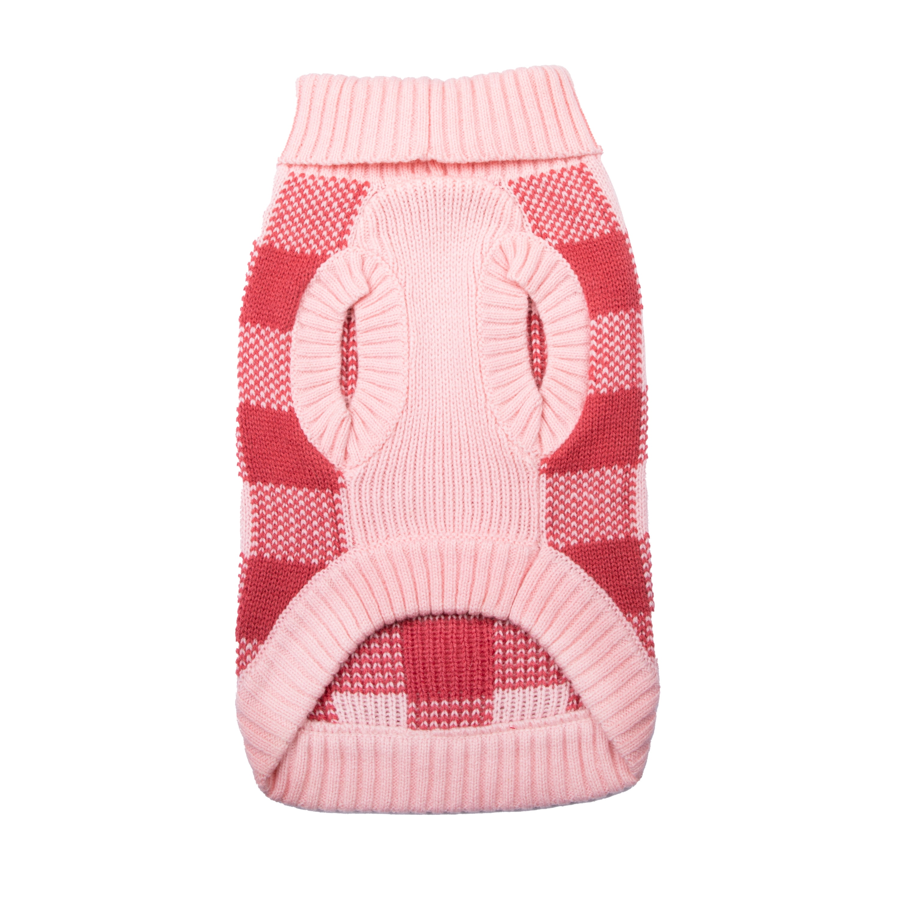 Gap Pet, Dog Clothes, Pink Buffalo Plaid Pet Sweater