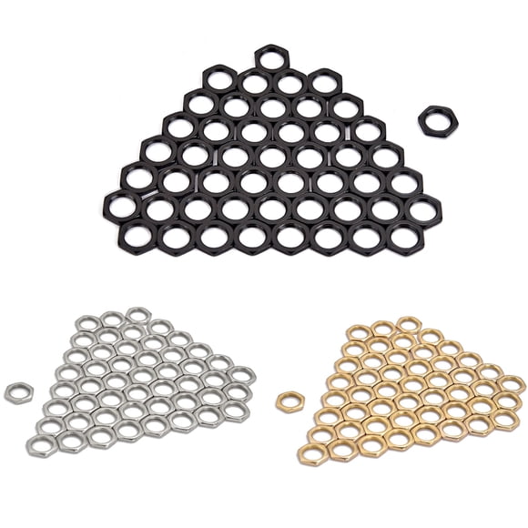 Milisten 50Ud Tuerca De Zinc Para Montaje En Jack De Guitarra O Bajo