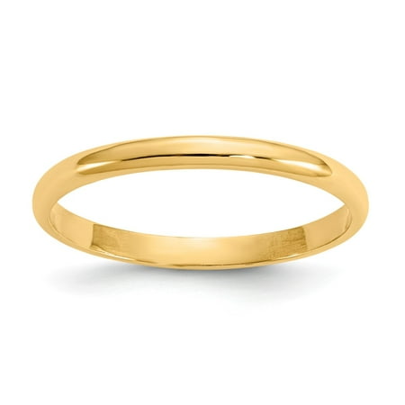 - 14k Yellow Gold Polished Baby Ring - .8 Grams