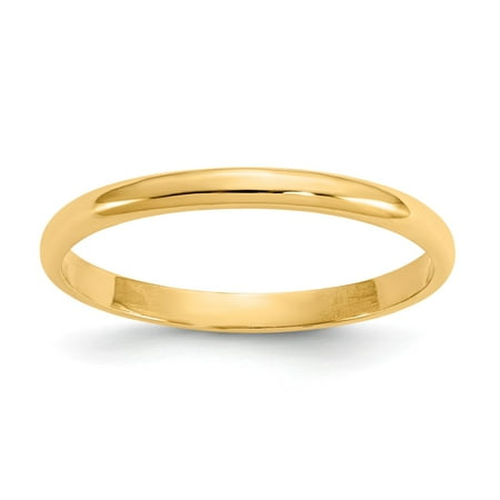 14k Yellow Gold Polished Baby Ring - .8 Grams