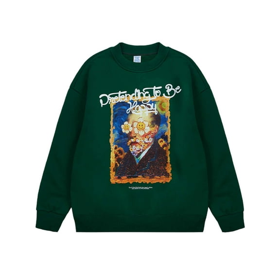 Niepce Inc Men Streetwear Artist Self Portrait Graphic Hoodie