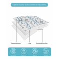 thumbnail image 4 of Quilts Queen Size Bedding Set, Blue Grey Botanical Reversible Summer Quilt 3 Pieces, Spring Floral Summer Farmhouse Lightweight Bedspreads Coverlets with 2 Pillow Shams for All Seasons, 4 of 5