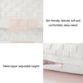 thumbnail image 4 of Funda de almohada a cuadros de tejido suave, tamaño estándar 18.9x29.1x5.9in, tejido de punto transpirable, agradable para la piel, decorativo, beige, sin forro, ligero, 1 pieza, 4 of 5