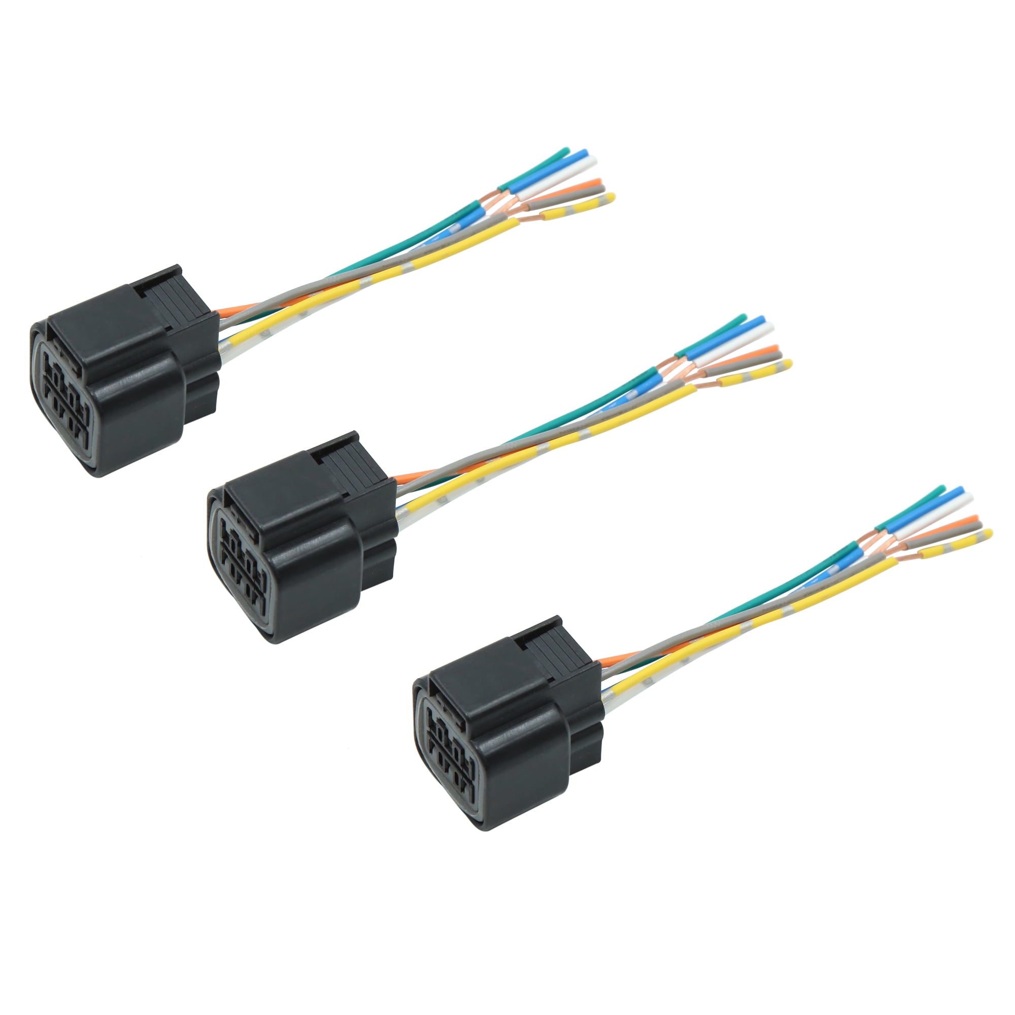 3pcs DC 12V Light Wiring Harness Socket Extension Adaptor for Car