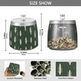 thumbnail image 2 of Yayeee Ashtray with Lid for Cigarette Smokeless Stainless Steel Home Ash Holder, Beige Plants, 2 of 7