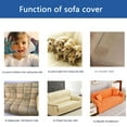 thumbnail image 6 of Dowbom High Stretch Sofa Slipcover,Jacquard Couch Cover Universal Non-slip Anti-Scratch Furniture Protector Washable Soft Thick Sofa Cover for Pets Kids Dog Cat-2 Seater-orange, 6 of 9