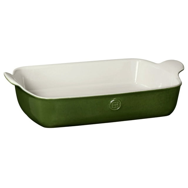 Emile Henry Made In France HR Modern Classics Large Rectangular Baker, 13 x 9", Green