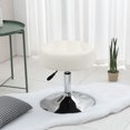 thumbnail image 7 of Furniliving PU Vanity Chair, Swivel Adjustable Round  Ottoman Stool,Makeup Chair for Bedroom, Ivory White, 7 of 7