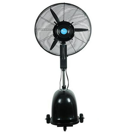 PreAsion Industrial Spray Electric Fan 30inch Misting Fan Humidifier Cool Fan Floor Type Black