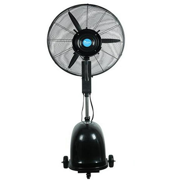 PreAsion Industrial Spray Electric Fan 30inch Misting Fan Humidifier Cool Fan Floor Type Black