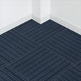 thumbnail image 6 of Roma Stripe Rib Blue Residential 24 in. x 24 in. Peel and Stick Carpet Tile Square 60 Sq. ft. 15 Tiles Per Box, 6 of 12
