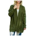 thumbnail image 2 of Vedolay Cardigans for Women Casual Knit Cardigan Coats for Male Green,L, 2 of 5