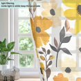 thumbnail image 4 of Yayeee Window Curtains Light Filtering 63"x52" Grommet Panel Pair Home Living Room Decor, Yellow Flowers, 4 of 7