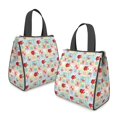 thumbnail image 2 of Pioneer Flower Floral Print Pattern Insulated Lunch Bag for Women Men, Large Portable Soft Cooler Tote, Thermal Food Storage Bag with Pearl Cotton, 8.66L, 8.75"x5.75"x9.5", 2 of 6
