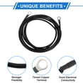 thumbnail image 4 of 1 Pc Cable Inversor de Batería 10 AWG Gauge 10FT 3/8" Lug 5/16" Lug Cable de Batería Universal para Automóvil Vehículo Barco RV Solar Cobre Estañado Negro, 4 of 7