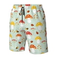 thumbnail image 6 of Uemuo Mushroom Bee Pattern Men's Swim Trunks Hawaiian Beach Bathing Suit Swimsuits Beach Quick-Dry Shorts with Pockets-XX-Large, 6 of 9