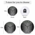 thumbnail image 6 of Wall Clock Black Diamond Clocks PVC Silent Non-Ticking Battery Operated Decorative Luxury Bling Water Drop Round Clock for Home Living Room Kitchen Bedroom Office School Wall Decor 10 Inch, 6 of 9