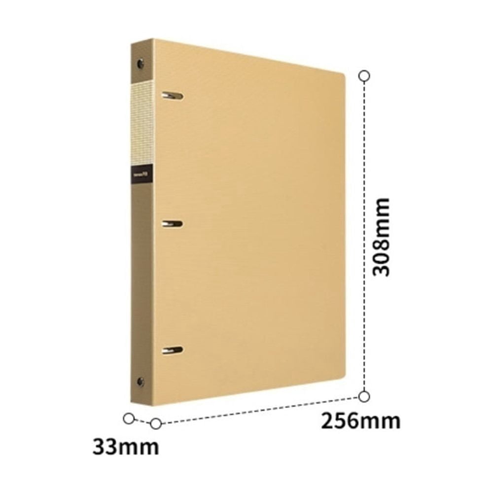 A4 Perforated Loose-leaf Binder PP Three-hole Thickened File Folder Archive Information Organizer Booklet