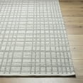 thumbnail image 3 of Hauteloom Nissa Wool Living Room, Bedroom Area Rug - Checkered Geometric Square Plaid - Gray, White, Off White - 3'6" x 5'6", 3 of 8