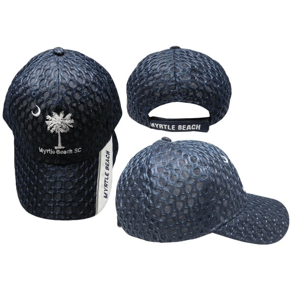 South Carolina SC Myrtle Beach Mesh Dark Blue Embroidered Cap Hat
