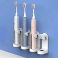 thumbnail image 1 of Wall-Mounted Toothbrush Organizer, 4-Pack Self-Adhesive Holder for Bathroom and Kitchen Use, 1 of 5