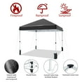 thumbnail image 6 of Studyset 10x10ft Pop Up Canopy Tent with Backpack, Waterproof & UV Resistant Outdoor Shelter Portable Beach Tent with One Push Setup, Easy Outdoor Instant Sun Shade Tent for Events, Parties, Camping, 6 of 7