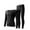 Black, variant on Men Thermal Underwear for Skiing Hunting, Winter Warm Fleece Lined Base Layer Set Top Bottom