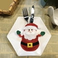 thumbnail image 3 of Mashaouyo Event Party Decor 6Pcs Christmas Dinnerware Set For Cutter Fork For Xmas New Year Table Cutlery Decoration, 3 of 3