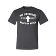 thumbnail image 2 of My Lifeguard Walks on Water Jesus Christ Bible | Mens Inspirational/Christian Graphic T-Shirt, Heather Black, Medium, 2 of 3