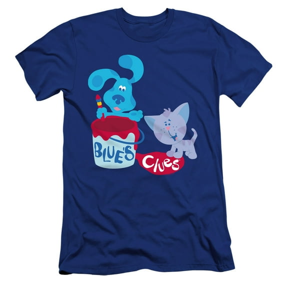 Blue's Clues (Classic) Paint It! Unisex Adult Canvas Brand T Shirt