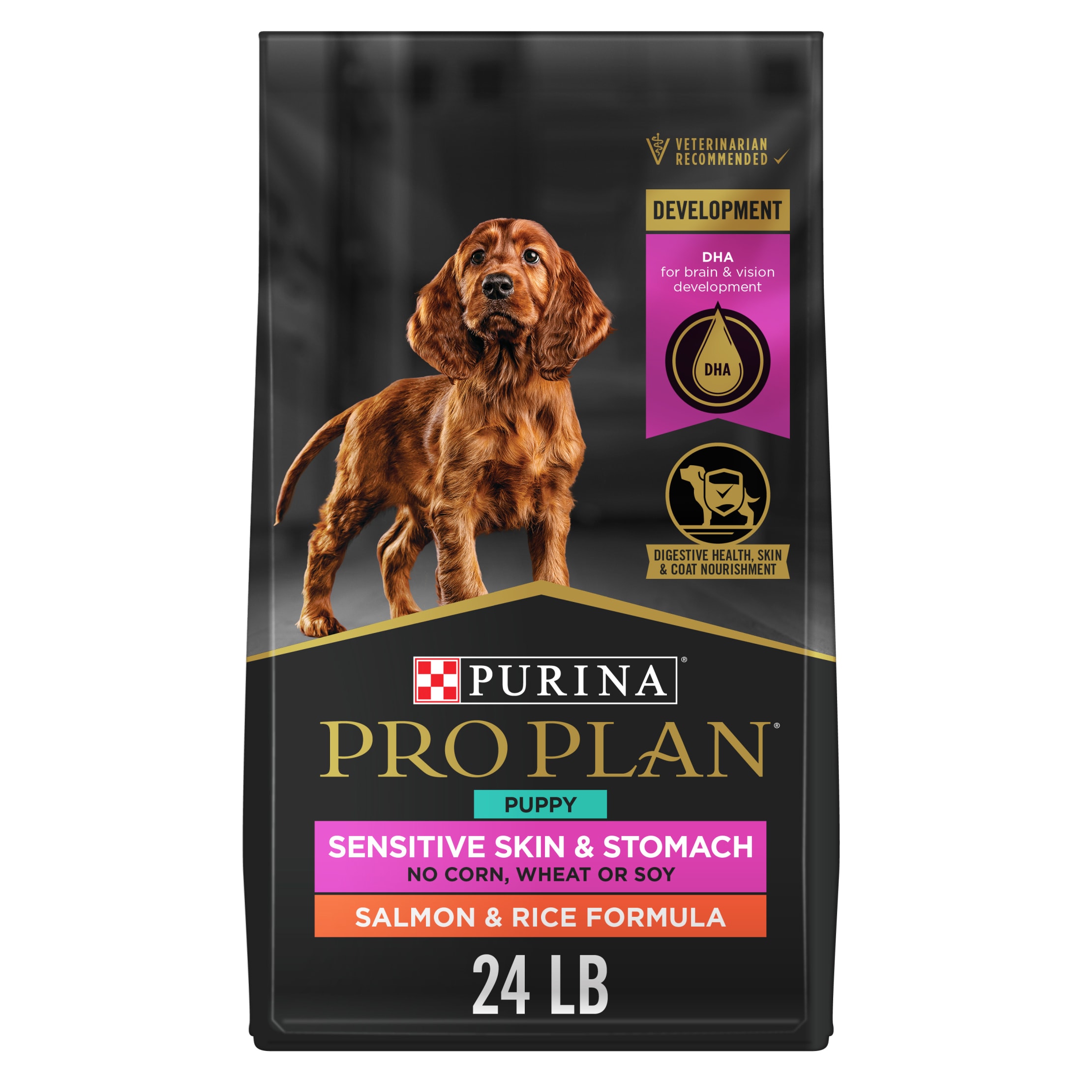 Purina Pro Plan Puppy Sensitive Skin & Stomach Salmon Rice 24 lb photo 1