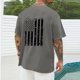 thumbnail image 3 of Tops para hombre, blusas y camisas de cuello redondo y manga corta para hombre, blusas casuales de cuello redondo con estampado de moda para hombre, blusas de cuello redondo y manga corta, camisas par, 3 of 5