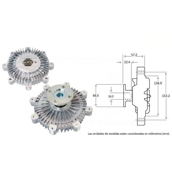 FAN CLUTCH VITARA 1999 al 2003 SUZUKI L4 2.0L KEEP ON GREEN .