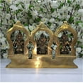 thumbnail image 5 of Lakshmi Ganesh Saraswati Statue in Brass Indian Handmade God Statue Ganesha Idol Lakshmi Statue Saraswati Idol Home Decor Items Goddess Statue Hindu Diwali Puja Decor Temple Decor - AtoZ India Cart, 5 of 5