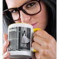 thumbnail image 2 of 3drose, Black and White Ballerina in the District Pelourinho, 15oz Two-tone Yellow Mug, 2 of 6