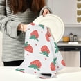 thumbnail image 4 of Coolnut Kitchen Dish & Tea Towel Strawberries Reusable Cloths for Cooking and Drying Dishes for Home Kitchen Cleaning, 28x18in-6 PCS, 4 of 5