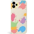 thumbnail image 3 of Compatible with iPhone 14 Case Slim Liquid Silicone Soft Case Color Pattern Cute Funny Fashion Bumper TPU Protection Shockproof Cover for Women Girls, 3 of 6