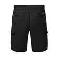 thumbnail image 4 of Men's Shorts Cargo Big & Tall Gym Shorts Relaxed Fit Water Resistant Summer Water Resistant Quick Dry Shorts with 4 Pockets Black,XL, 4 of 6