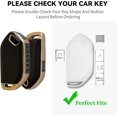 thumbnail image 2 of Key Fob Cover Compatible with Kia Telluride Sorento K4 K5 EV5 Sportage Carnival GT-Line Soft TPU Leather Keychain Case Holder Protector,Pink, 2 of 7